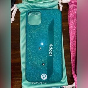 Turquoise sparkle iPhone 11 Pro Max Loopy case